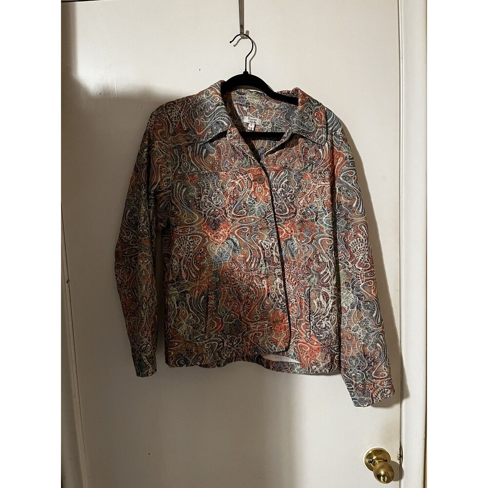 Vintage Baxter & Wells Paisley Quilted Jacket - Large